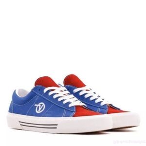 Vans ANAHEIM FACTORY SID DX Suede Blue Red Sneakers W7.5